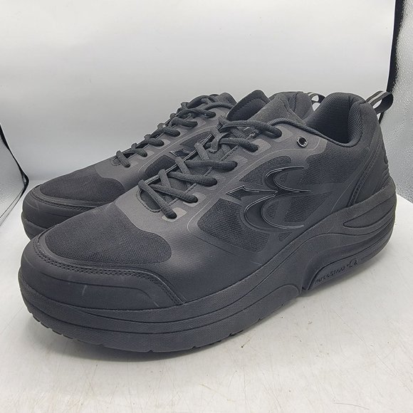 G Defy Gravity Defyer Ion Athletic Mens 14 Triple Black Walking Shoes Comfort main image 12
